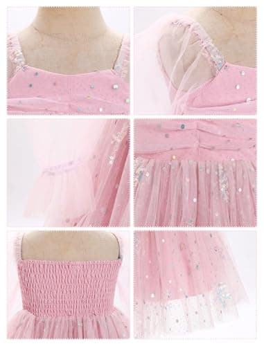 Toddler Girl Floral Birthday Dress for Wedding Party Cake Smash