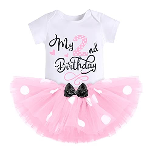 Baby Girl Mouse Birthday Outfit for 1st and 2nd Birthday Cake Smash