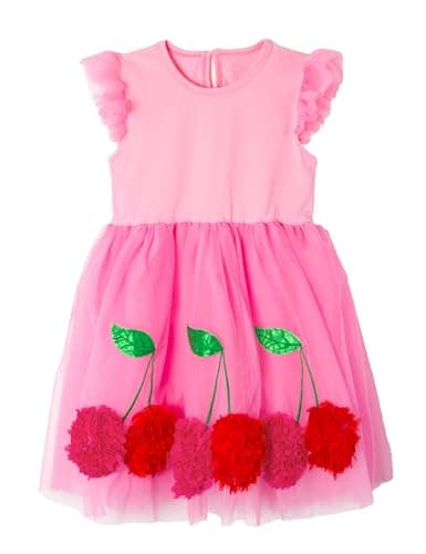 Minitaylor Girls' Casual Sleeveless Dresses Back Cutout Elastic Waist Pattern