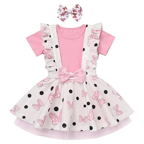 Toddler Baby Girls Mouse Birthday Outfit
