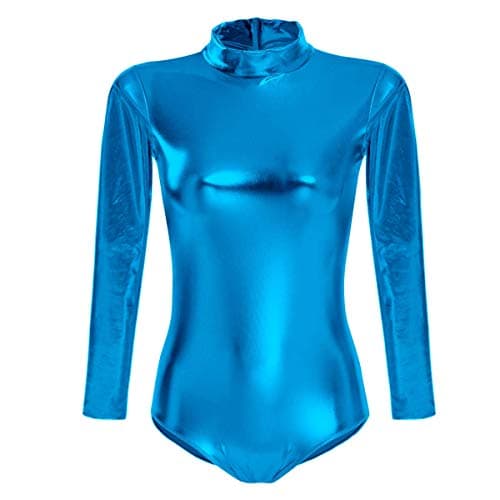 Metallic Alien Bodysuit Costume for Women Halloween Cosplay
