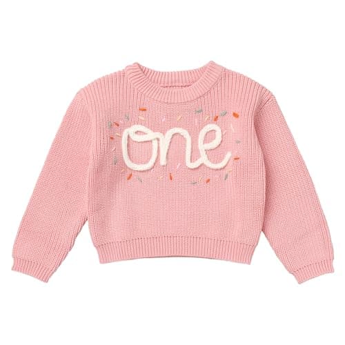 IBTOM CASTLE Embroidery Knitted Pullover Sweaters for Baby Boys & Girls