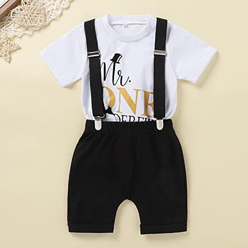 Baby Boy First Birthday Romper Outfit