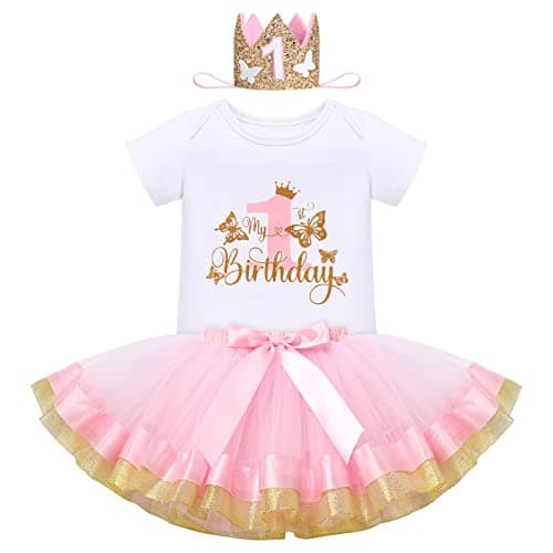 IDOPIP Butterfly 1st Birthday Tutu Outfit & Accessories Costco