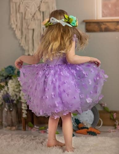 Arshiner Fluffy Tutu Dress for Little Girls 2-6Y Casual Party Sundress