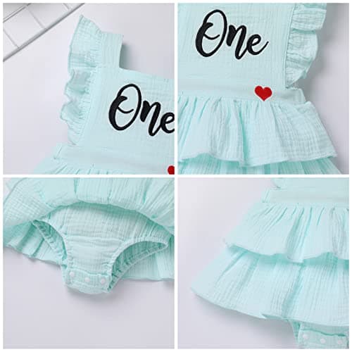 IMEKIS Berry Melon Boho Romper Outfit for 1st Birthday Summer Photoshoot