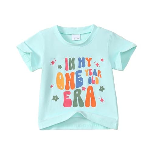 TinyPainter Baby Girl First Birthday Outfit 1st Birthday Top My One-Year-Old Era