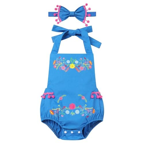 IMEKIS Newborn Baby Girl Mexican Fiesta 1st Birthday Outfit
