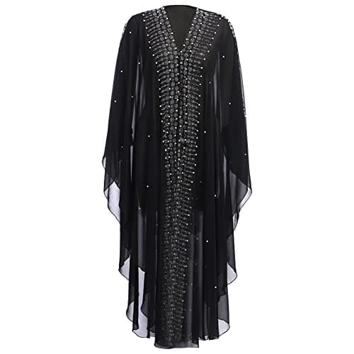 Muslim Abayas Maxi Dress Hooded Kaftan Robe Dubai Outfit