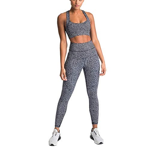 Hotexy Women's High Waisted Yoga Leggings & Stretch Sports Bra Set