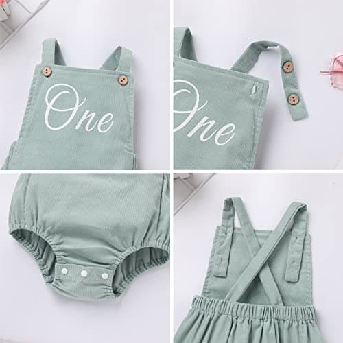 Boho 1st Birthday Baby Outfit Backless Romper - IMEKIS