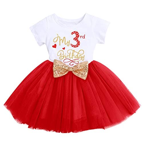IBTOM CASTLE Baby Girls Newborn 1st/2nd Birthday Cake Smash Tutu Dress
