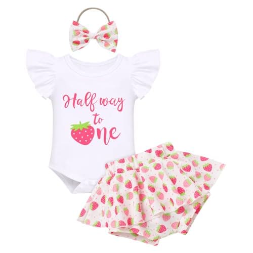 IMEKIS Baby Girls 1st Birthday Outfit Sunflower Romper + Ruffled Shorts + Headband Set for Photo Shoot  
IMEKIS Baby Girls 1st Birthday Sunflower Romper + Pretty Ruffles + Headband Party Wear for Cake Smash Event  
IMEKIS Baby Girls First Birthday Su