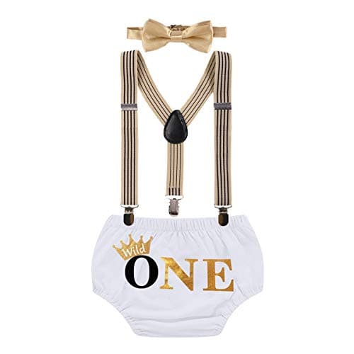 Wild ONE Cake Smash Outfit for Boy - First Birthday Photo Shoot