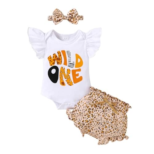 Bumble Bee Print Romper for 1st Birthday Girls