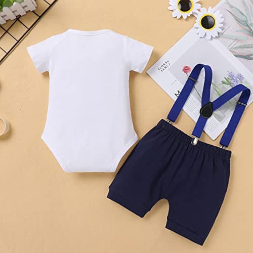 ODASDO Baby Boy Ocean Themes 1st Birthday Smash Cake Romper Set