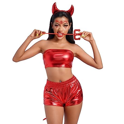 Women Angel Devil Halloween Costume Set