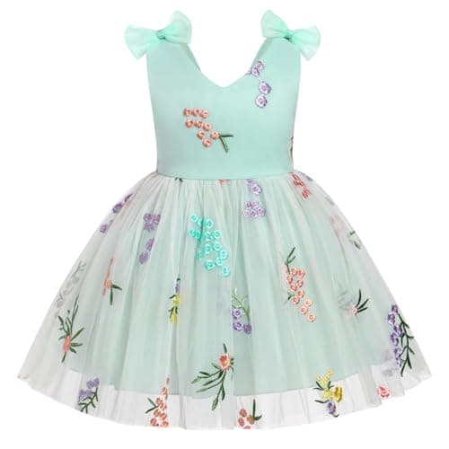 Girls Sparkle Butterfly Tulle Dress for Special Occasions