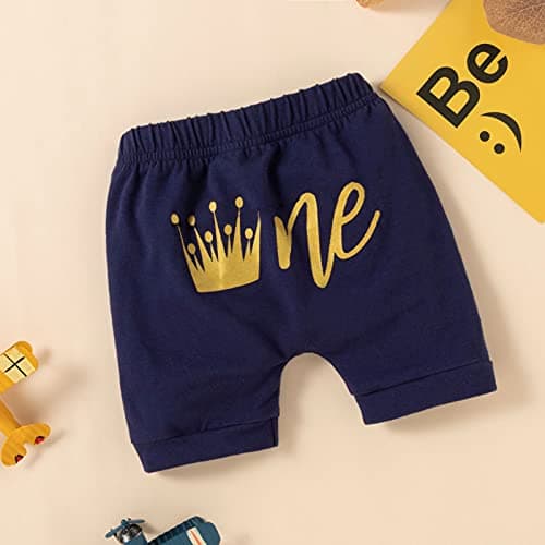 Baby Boy 1st Birthday Crown Outfit
