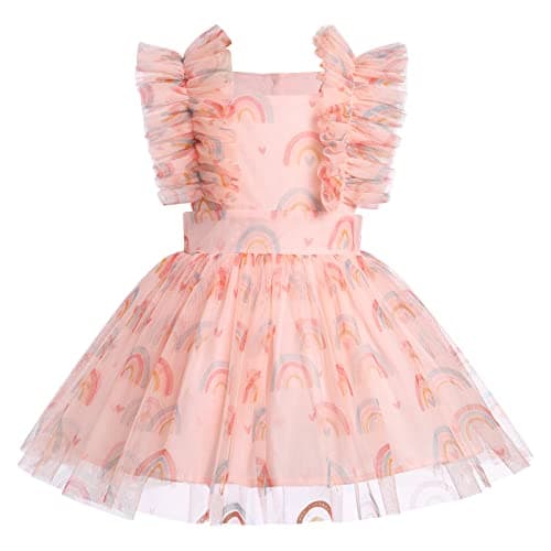 ODASDO Baby Girl 1/2 Birthday Tutu Dress Ruffle 0-24M