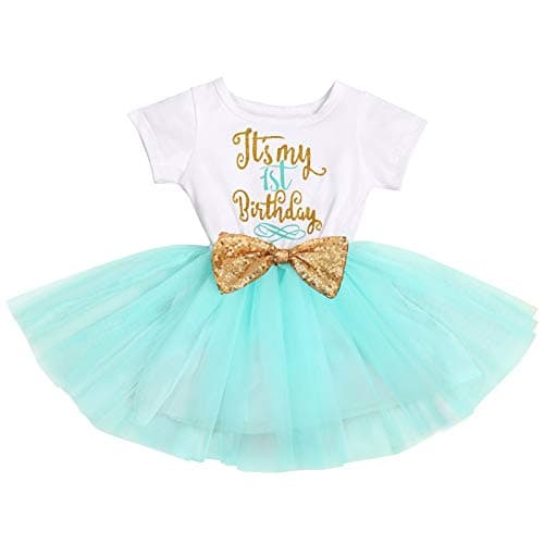 IBTOM CASTLE Baby Girls Newborn 1st/2nd Birthday Cake Smash Tutu Dress