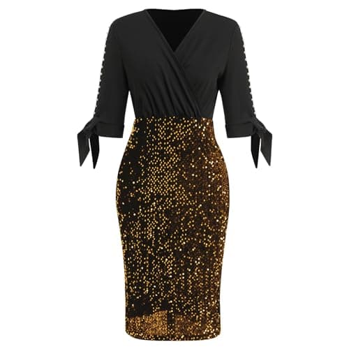 Women’s Plus Size Sparkle Sequins Cocktail Dress