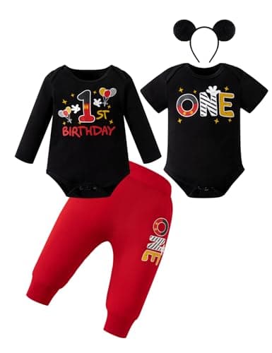 4PCs Newborn Baby 1st Birthday Outfit Boy Clothes Set