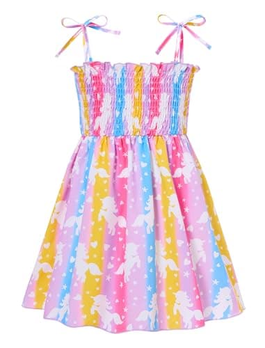 Vieille Princess Floral Summer Sundress for Toddler Girls 1-6 Years