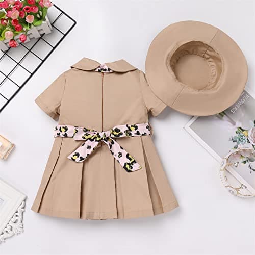 Toddler Baby Girl Birthday Outfit with Leopard Print Tie