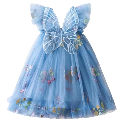 Nileafes Toddler Girls' Summer Sleeveless Floral A-Line Sundress