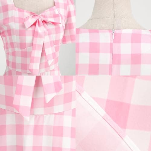 IMEKIS Womens 1950s Vintage Polka Dots Audrey Hepburn Dress