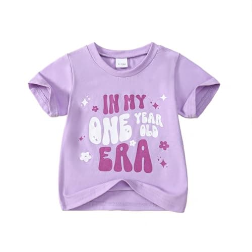 TinyPainter Baby Girl First Birthday Outfit 1st Birthday Top My One-Year-Old Era
