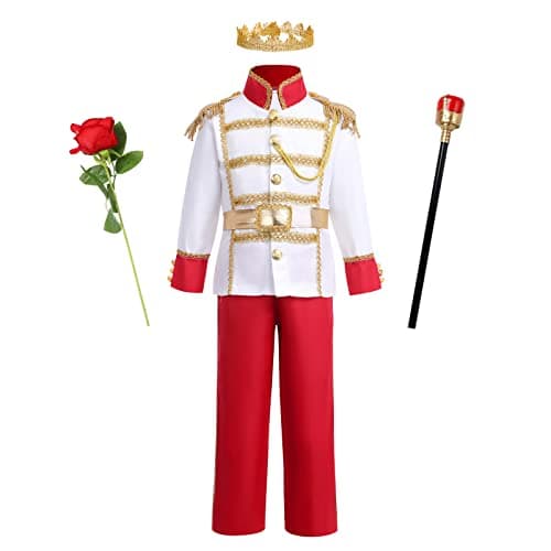 ODIZLI Prince Charming Costume for Kids Boys - Halloween Carnival Dress Up Suit