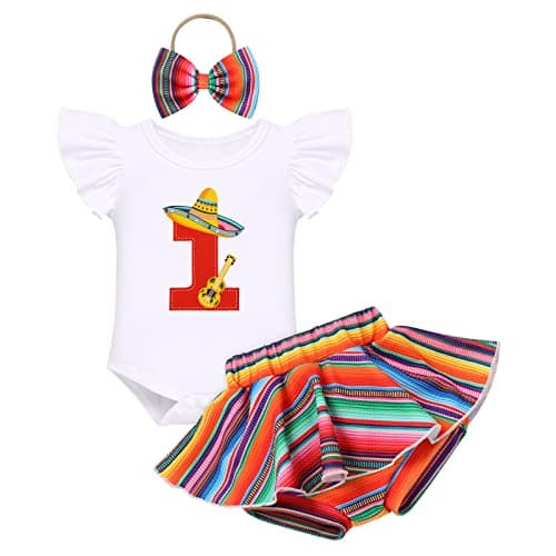FYMNSI Baby Girls Sunflower Peach 1st Birthday Romper + Shorts + Headband for Cake Smash Photo Props