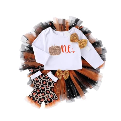 Baby Girl 1st Birthday Pumpkin Outfit
