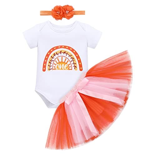 IMKIS Baby Space 1st Birthday Outfit: Romper, Tutu Skirt, Headband