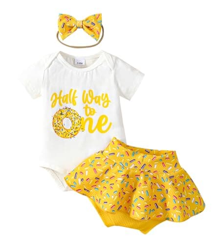 ADXSUN Baby Girl Birthday Outfit Set