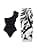 Women 2 Piece Swimsuit Monokini with Cover Ups Ruffles Tropical Bikini Set Summer Holiday Bathing Suits