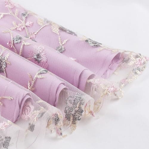Vintage Embroidered Floral Tulle Prom Dress for Women