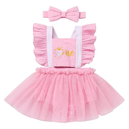Baby Girl First Birthday Outfit Set