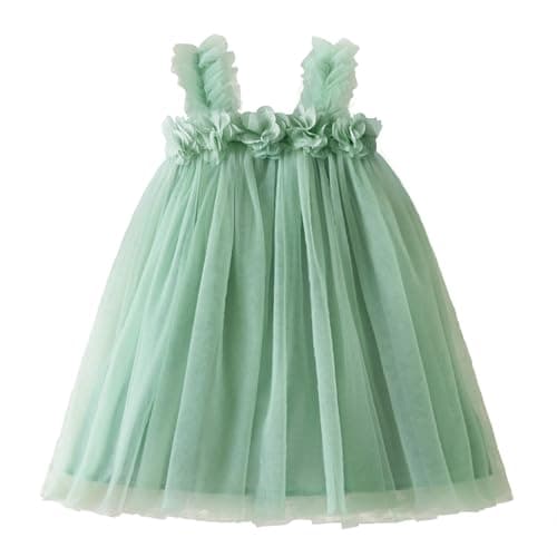 Nileafes Toddler Girls' Summer Sleeveless Floral A-Line Sundress