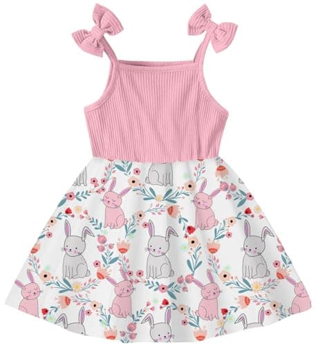 Idgreatim 2-7T Toddler Girls Cute Summer Bowknot Sundress
