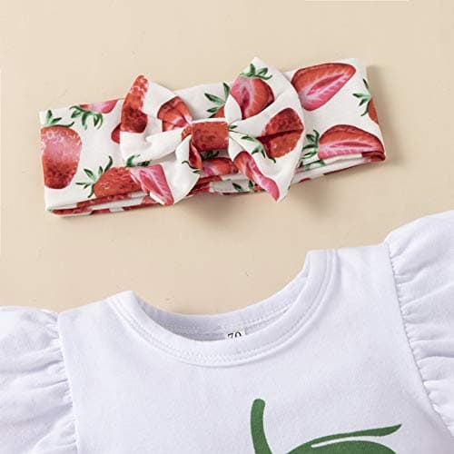 She Lovely Newborn Baby Girls 3PCS Summer Clothes Set