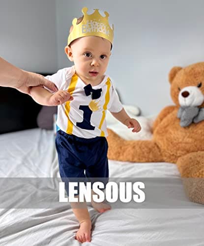 Funny Bowtie One Year Old Boys Romper Bodysuit Set