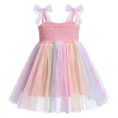 Birthday Party Dress for Baby Girls - Spaghetti Straps Tulle Tutu Princess Dress