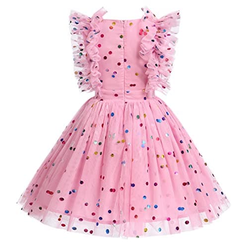 Confetti Birthday Princess Dress for Kids Girls
