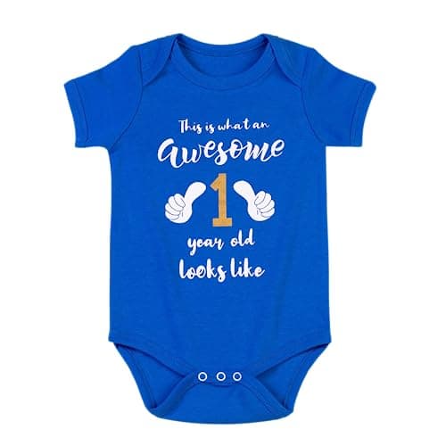 Cnins Funny Baby & Daddy Matching Outfit for 1st Birthday, Unisex 0-24M