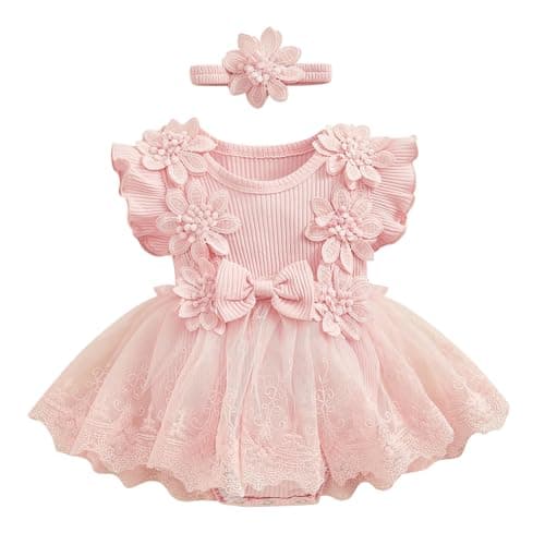Newborn Baby Girl 1st Birthday Outfit Cake Smash Set