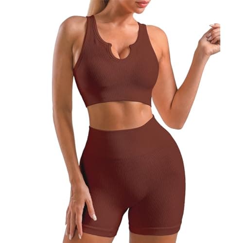 Lingdu Women's Yoga Outfits 2 piece Set