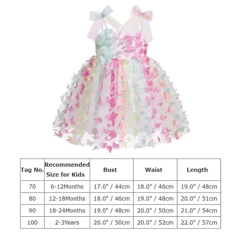 Butterfly Dress for Toddler Girl Birthday Party